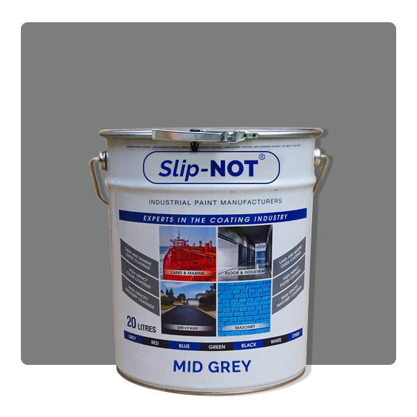 Slate Gray Supercoat Non Slip Garage Floor Paint High Impact 20Ltr Paint For Factory Warehouses