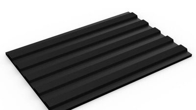 Black Electrical Insulation Matting Rib Surface and Hard Wearing Mats Slip Resistance Mats
