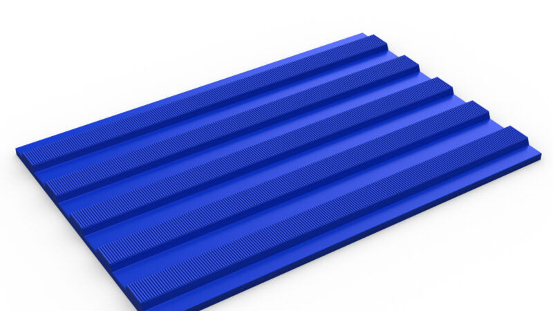 Dark Slate Blue Electrical Insulation Matting Rib Surface and Hard Wearing Mats Slip Resistance Mats