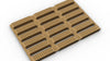 Rosy Brown Open Grid Mat Flexible PVC Floorline Nonslip Matting