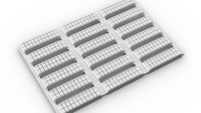 Lavender Open Grid Mat Flexible PVC Floorline Nonslip Matting