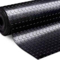 Rubber Flooring Roll UK – Penny Dot Pattern | 2m Wide Heavy Duty Rolls | Garage Workshop Matting | Cut to Length