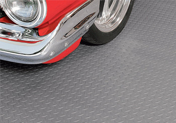 Heavy Duty Diamond Tread Garage Flooring Roll – Slip-Resistant, Chemical-Resistant PVC Sheet for Easy DIY Installation