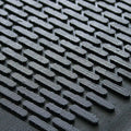 Heavy Duty Outdoor Entrance Mat | Commercial Grade Nitrile Rubber Door Mat | Anti-Slip Ridge Pattern | 90cm x 150cm x 16mm | Oil & Water Resistant