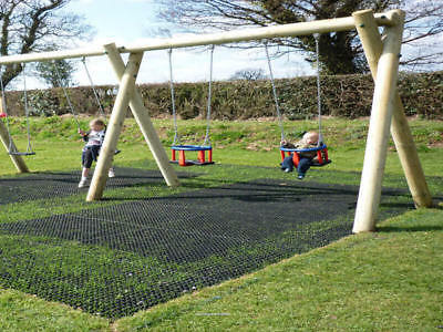 Rubber Grass Playground Safety Mats - Slip Not Co Uk