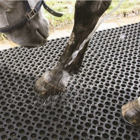 Rubber Grass Mats for Horses | 1m x 1.5m x 23mm | Heavy-Duty Equestrian Gateway & Stable Mat | Mud Control | 100% Recycled |UK Stock